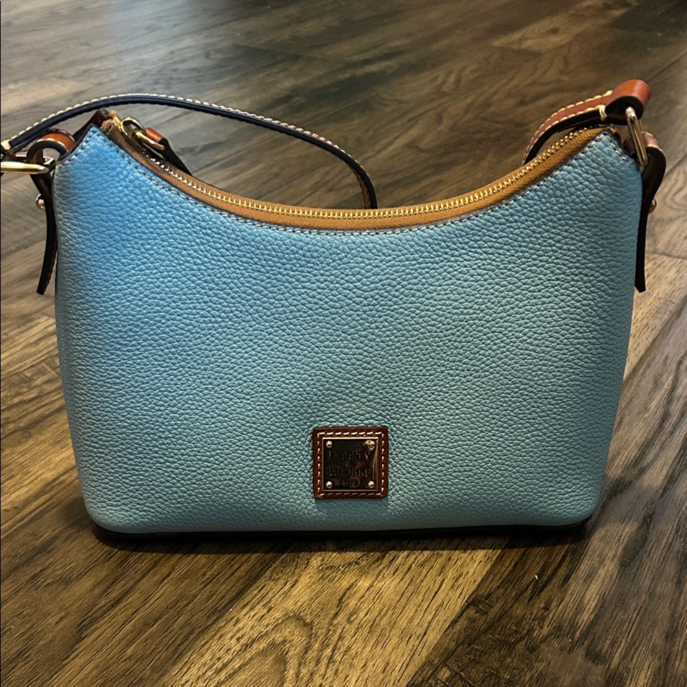Dooney & Bourke Sky Blue Leather Shoulder Bag